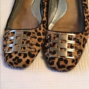 Calvin Klein Cheetah print Flats